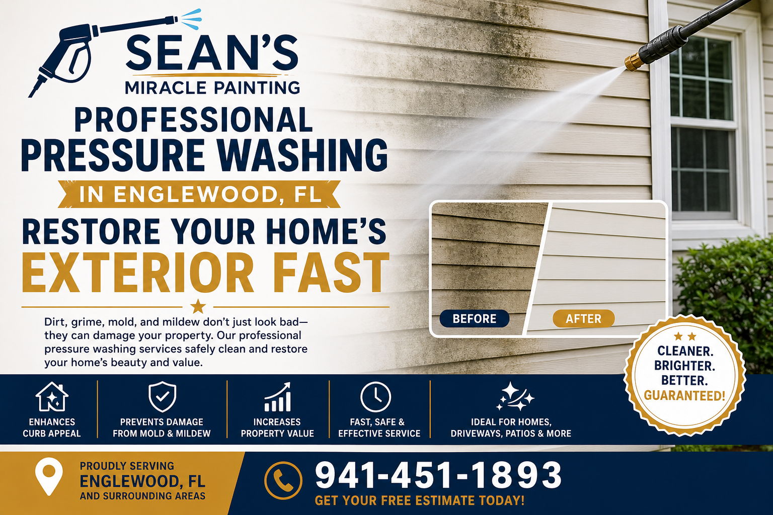 Pressure Washing in Englewood, FL 